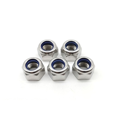 A4 80 Wind Energy Fasteners Metric Hex Lock Nuts Nylon Insert ISO 7040