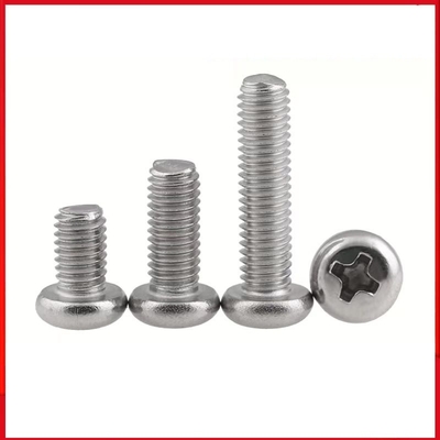 ASME B18.6.3P Stainless Steel Machine Screws Phillips Drive Pan Head 18-8