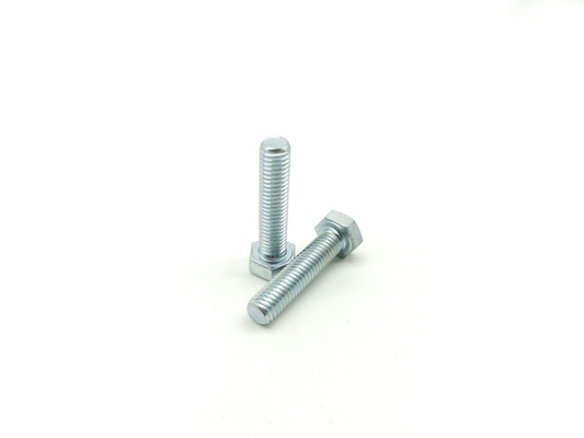 ISO4017 Metric Zinc Plated Bolts And Nuts Class 8.8 Hex Cap Hex Screw Bolts BZP Bright