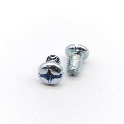 ASME B18 6.3 Steel Machine Screws Pan Head Combination Phillips Slotted Machine Screws