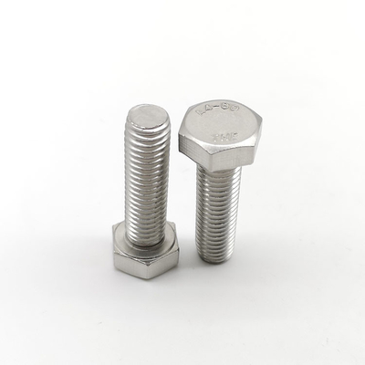 Hexagon Head Bolts Thread Up To End ISO 4017 A4 80 Stainless Steel 316