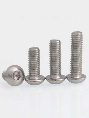 316 Stainless Steel Hex Drive Round Head Screws ISO7380