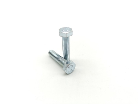 ISO4017 Metric Zinc Plated Bolts And Nuts Class 8.8 Hex Cap Hex Screw Bolts BZP Bright