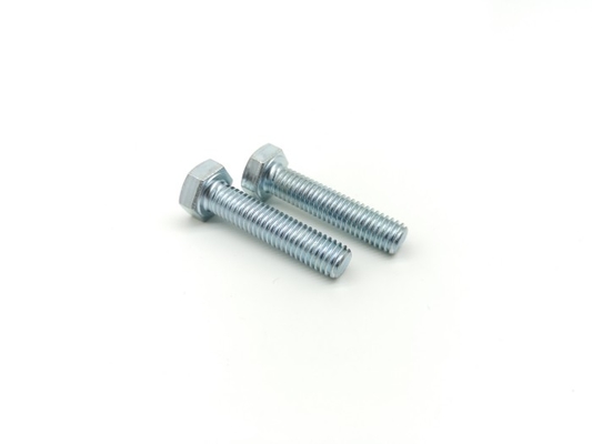 ISO4017 Metric Zinc Plated Bolts And Nuts Class 8.8 Hex Cap Hex Screw Bolts BZP Bright